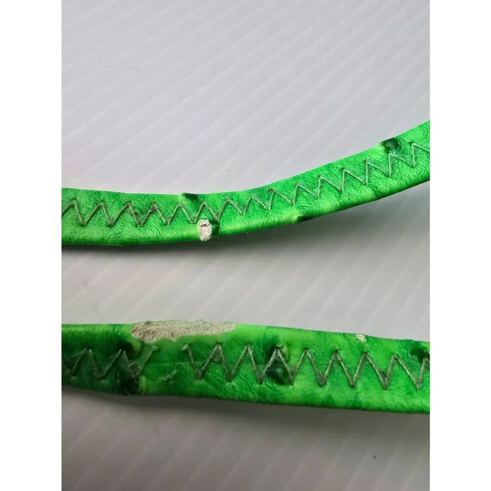 Phone Crossbody Neon Green Bumpy Crocodile Pattern